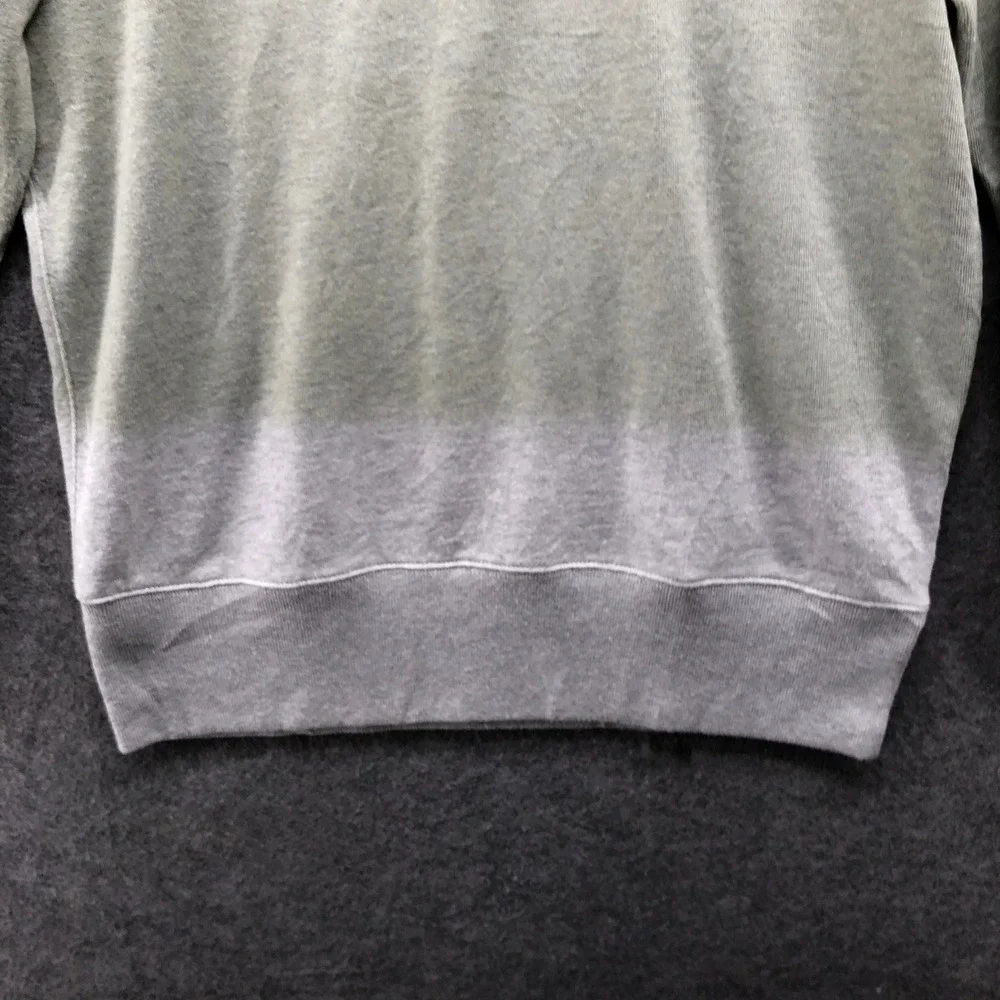 J Crew Vintage Fleece Mistral Graphic Sweatshirt Mens M Sage Dip Dye Ombre